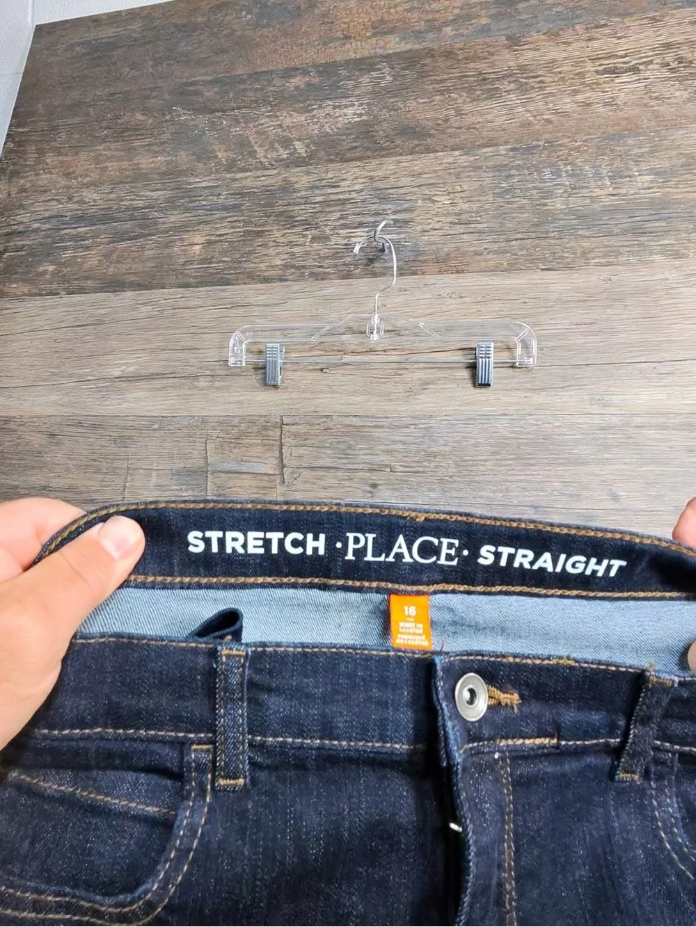 The Children's Place Dark Denim Straight Leg Jeans for Kids